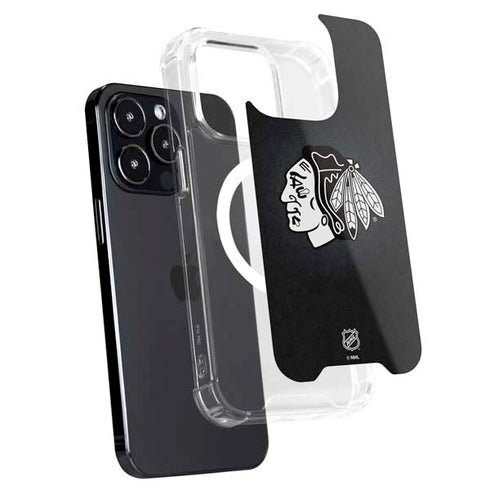 NHL Chicago Blackhawks Black Background iPhone 16 Pro MagSafe Case